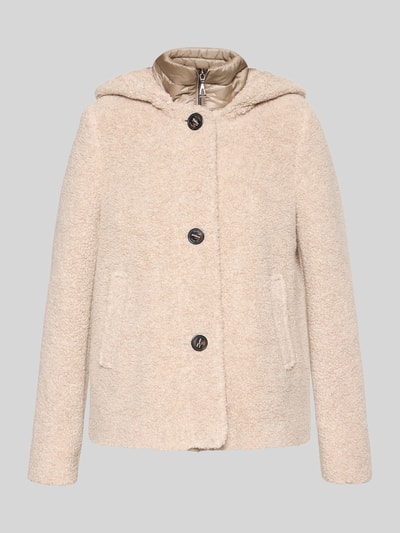 Gil Bret Regular Fit Teddyjacke aus Woll-Mix Sand 2