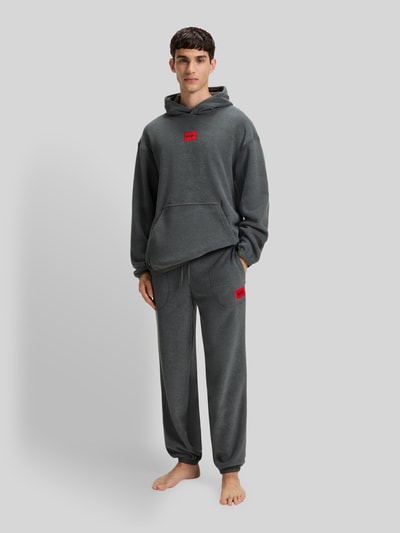 HUGO Relaxed Fit Sweathose mit Viskose-Anteil Modell 'TERRY' Anthrazit 1
