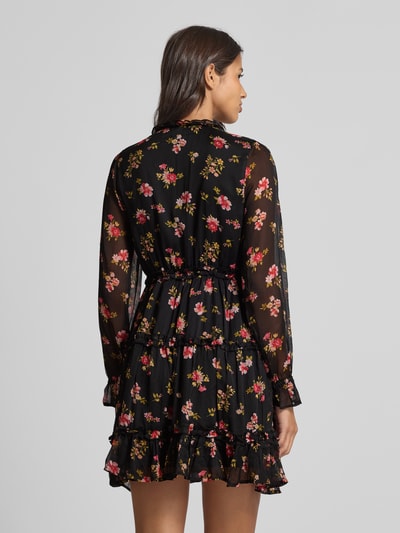 Vero Moda Tailliertes Minikleid mit Volants Modell 'SMILLA' Black 5