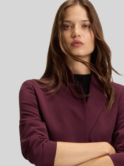 BOSS Regular Fit Blazer mit Reverskragen Bordeaux 3
