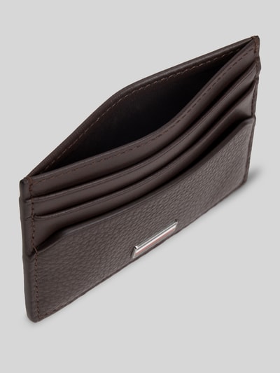 Tommy Hilfiger Kartenetui aus echtem Leder Dunkelbraun 4