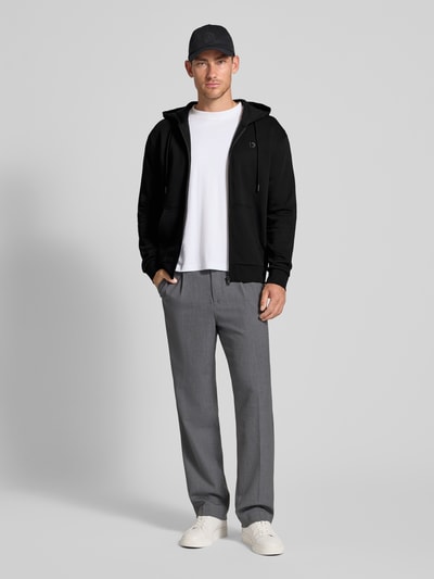 Tom Tailor Denim Regular Fit Sweatjacke aus Baumwoll-Mix BLACK 1