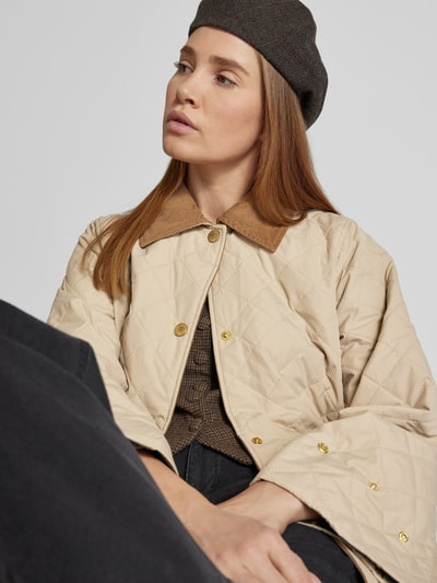 Barbour Jacke mit Steppnähten Modell 'CORINNE' Sand 3