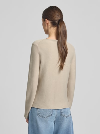 Marc O'Polo Regular Fit sweter dzianinowy z czystej bawełny Beżowy 5