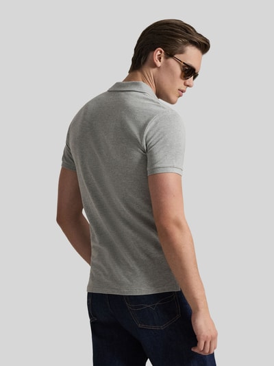 Polo Ralph Lauren Slim Fit Poloshirt aus reiner Baumwolle Hellgrau 5