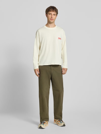JACK & JONES Straight Fit Jeans aus reiner Baumwolle Modell 'ALEX ORIGINAL' Oliv 1