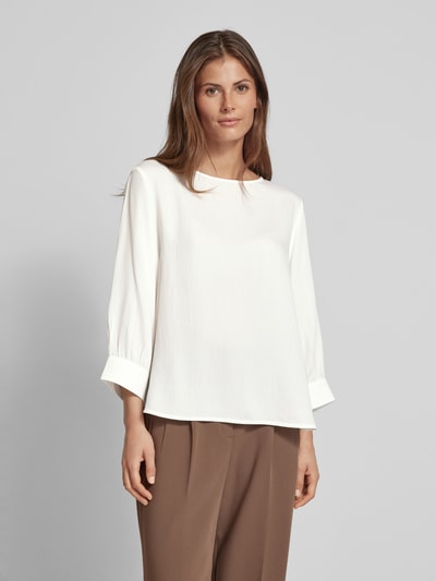 OPUS Blusenshirt mit Rundhalsausschnitt Modell 'Fuketa' Offwhite 4