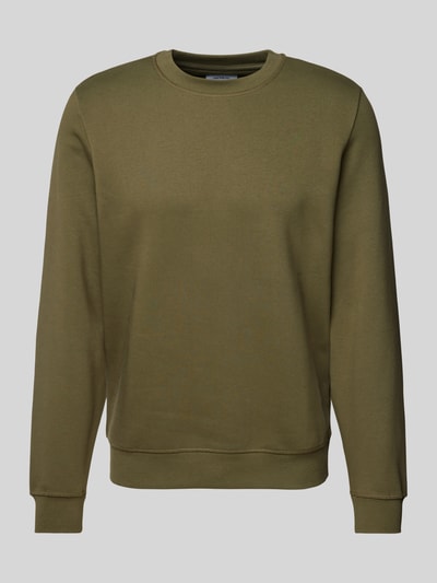 MCNEAL Sweatshirt mit Label-Stitching Oliv 1