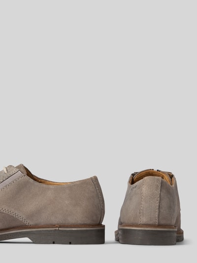 bugatti Schnürschuhe mit Label-Detail Modell 'Casimiro' Taupe 2