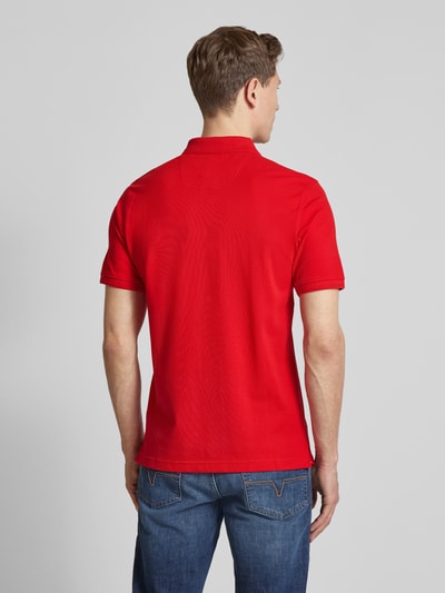 Brax Regular fit poloshirt met labelprint, model 'Pete' Lichtrood - 5