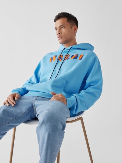 Marni Hoodie mit Label-Print Blau 6