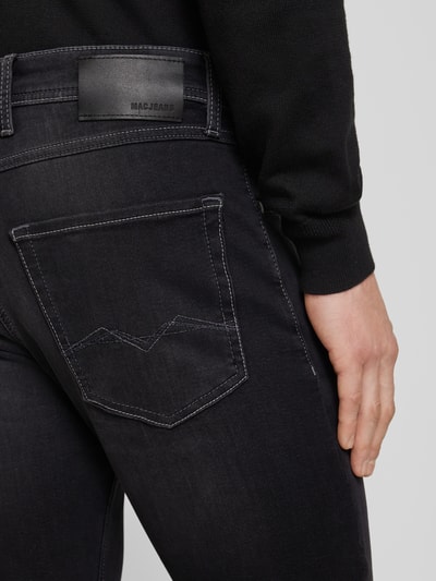 MAC Slim Fit Jeans im 5-Pocket-Design Modell 'Arne' Mittelgrau 3