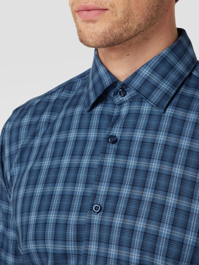 BOSS Casual Fit Freizeithemd mit Karomuster Modell 'HAL' Blau 3