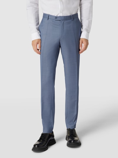 CG - Club of Gents Slim fit pantalon met stretch Lichtblauw - 4