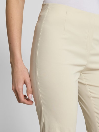 STEHMANN Slim fit broek met verkort model, model 'Ina' Beige - 3