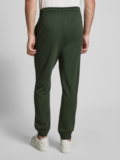 HUGO Hoodie mit Label-Print Modell 'Dayote' Dunkelgruen 7