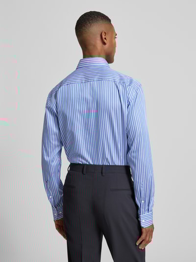 SEIDENSTICKER REGULAR FIT Regular fit zakelijk overhemd van katoen met kentkraag Koningsblauw - 5