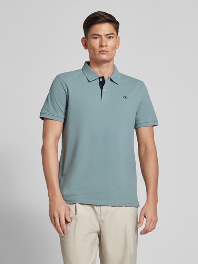 Tom Tailor Koszulka polo o kroju regular fit z wyhaftowanym logo Jasnozielony 4