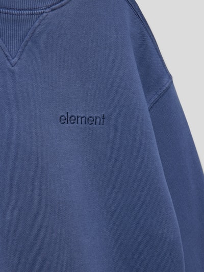 Element Bluza o kroju oversized z wyhaftowanym logo model ‘CORNELL’ Granatowy 2