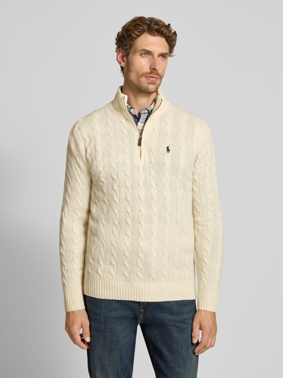 Polo Ralph Lauren Regular fit schipperstrui van mix van wol en kasjmier Offwhite - 4
