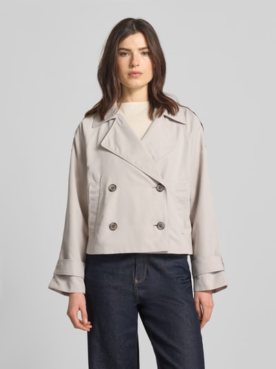 Tom Tailor Denim Trencz w kroju regular fit z pagonami na ramionach Beżowy 4