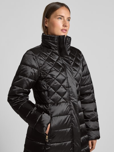 JOOP! Gewatteerde lange jas met ritszakken, model 'CONSTANZE' Zwart - 3