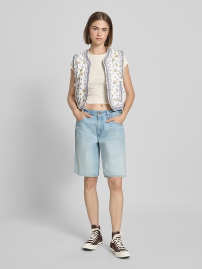 Pepe Jeans Kamizelka materiałowa o kroju regular fit z mieszanki bawełny i lnu Złamany biały 1