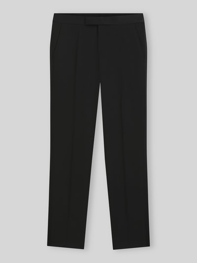 BOSS Spodnie garniturowe o kroju slim fit z czystej żywej wełny model 'Genius-Tux' Czarny 2