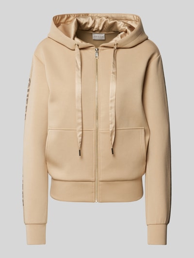 Guess Sweatjacke mit Label-Details Taupe 2