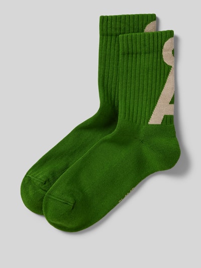 Armedangels Socken mit Label-Print Modell 'SAAMUS' Gruen 1