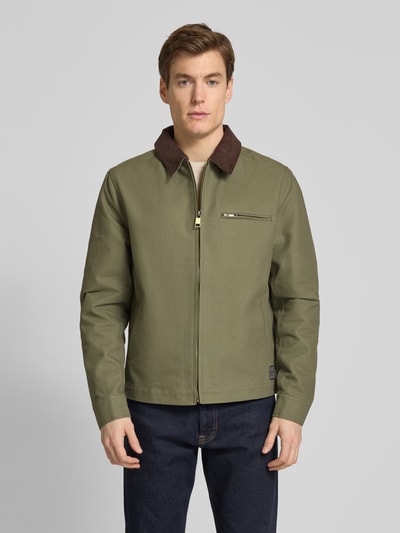 MCNEAL Jacke aus reiner Baumwolle Oliv 4