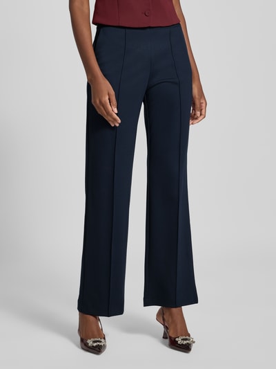 Christian Berg Woman Spodnie z szeroką nogawką z mieszanki wiskozy Ciemnoniebieski 4