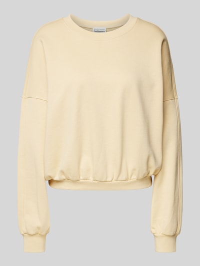 INFLUENCER'S CHOICE BY P&C* Krótka bluza z obniżonymi ramionami Pastelowy żółty 2