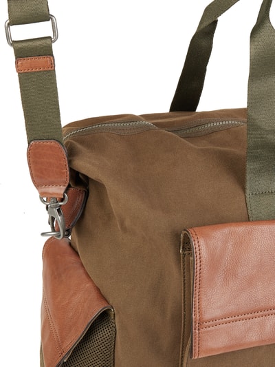 camel active Torba weekendowa z dodatkiem skóry Khaki 3