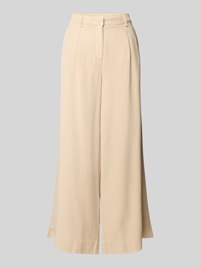 Cambio Stoffen broek met Franse steekzakken, model 'ADELINE' Lichtbruin - 2