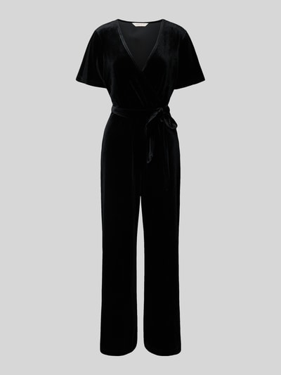 Apricot Regular Fit Jumpsuit mit V-Ausschnitt Black 2