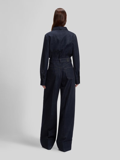 BOSS Wide Leg Baggy Jeans aus Baumwollmix Jeansblau 5