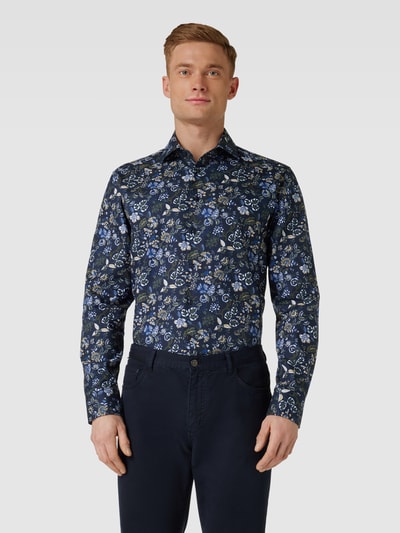 SEIDENSTICKER REGULAR FIT Regular fit zakelijk overhemd met kentkraag Marineblauw - 4