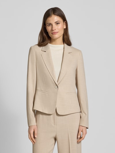 COMMA Slim Fit Blazer mit Viskose-Anteil Sand 4