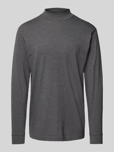 RAGMAN Longsleeve mit gerippten Abschlüssen Anthrazit 1