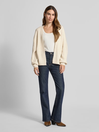 mbyM Cardigan mit gerippten Abschlüssen Offwhite 1