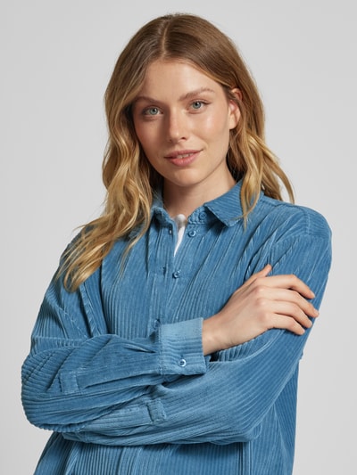 JAKE*S STUDIO WOMAN Regular Fit Bluse mit Strukturmuster Rauchblau 3