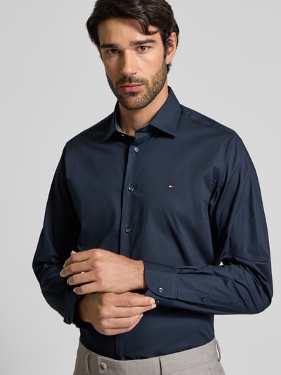 Tommy Hilfiger Regular fit zakelijk overhemd van puur katoen Marineblauw - 3
