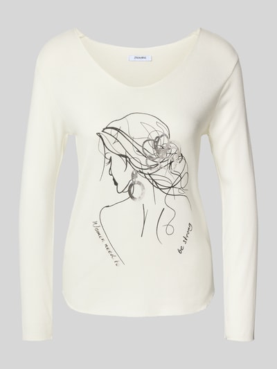 ZABAIONE Shirt met lange mouwen en motiefprint Offwhite - 2