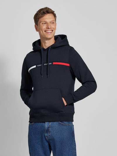 Tommy Hilfiger Hoodie met labelstitching Marineblauw - 4