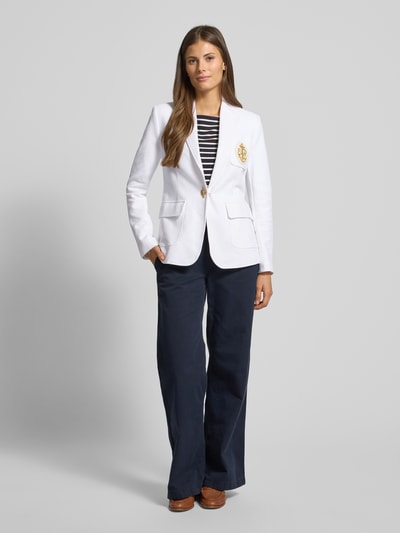 Lauren Ralph Lauren Blazer mit Reverskragen Modell 'TANILE' Weiss 1