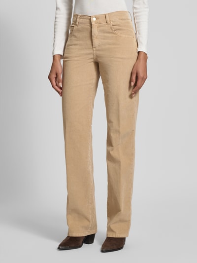 Angels Spodnie sztruksowe z 5 kieszeniami model ‘Lara’ Beżowy 4