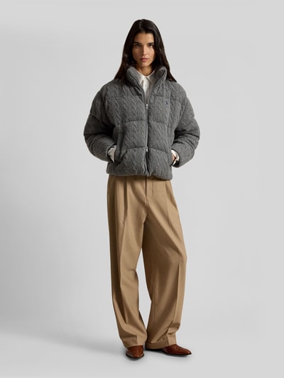 Polo Ralph Lauren Regular Fit Steppjacke aus Woll-Kaschmir-Mix Mittelgrau Melange 1