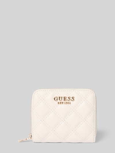 Guess Portemonnee met labeldetail, model 'GIULLY' Ecru - 1