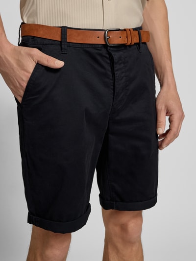 Redefined Rebel Regular Fit Chino-Shorts mit Gürtel Modell 'MIKE' Black 3